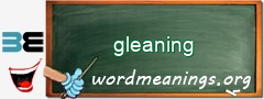 WordMeaning blackboard for gleaning